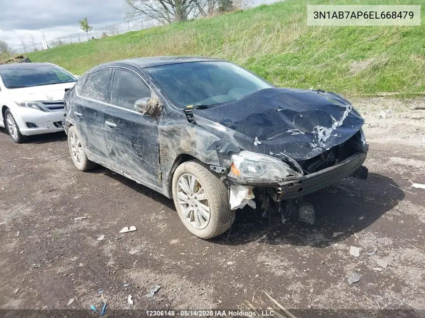 3N1AB7AP6EL668479 2014 Nissan Sentra S/Sv/Sr/Sl