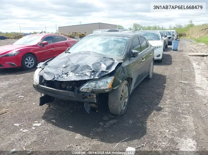 3N1AB7AP6EL668479 2014 Nissan Sentra S/Sv/Sr/Sl