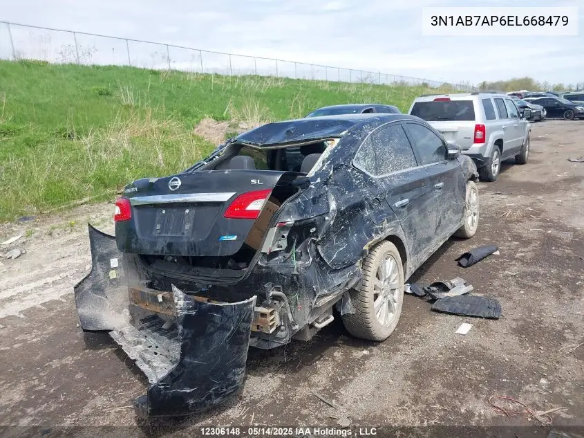 3N1AB7AP6EL668479 2014 Nissan Sentra S/Sv/Sr/Sl