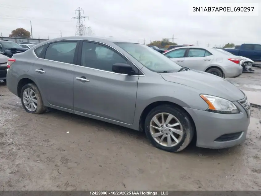 3N1AB7AP0EL690297 2014 Nissan Sentra S/Sv/Sr/Sl
