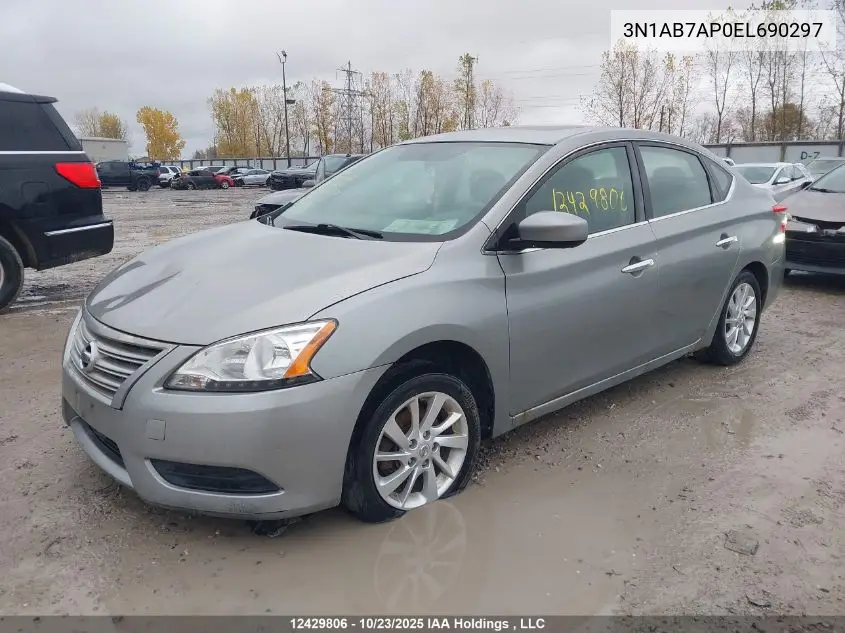 3N1AB7AP0EL690297 2014 Nissan Sentra S/Sv/Sr/Sl