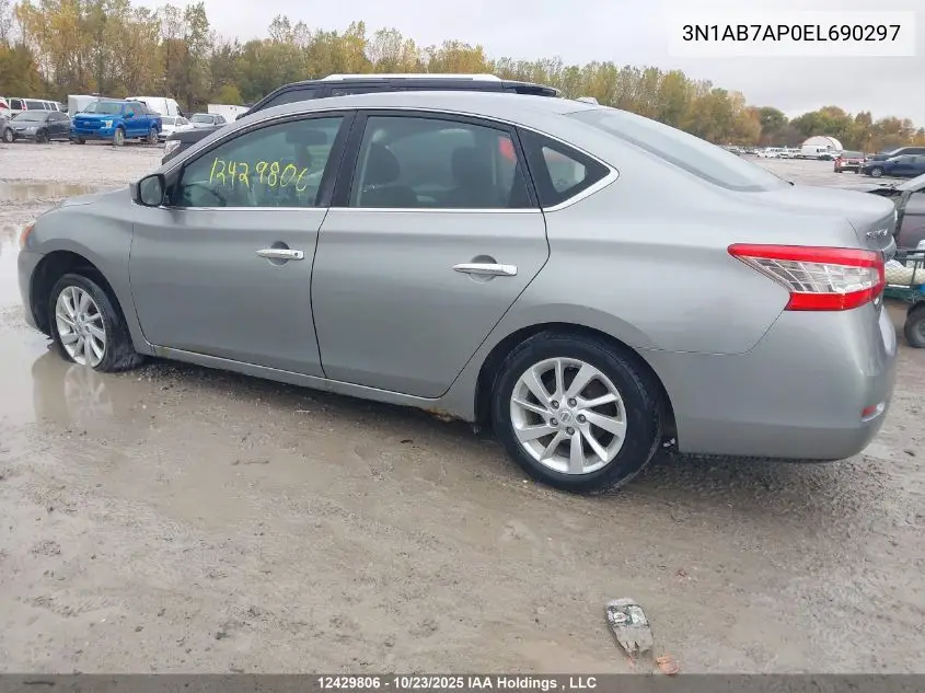 3N1AB7AP0EL690297 2014 Nissan Sentra S/Sv/Sr/Sl