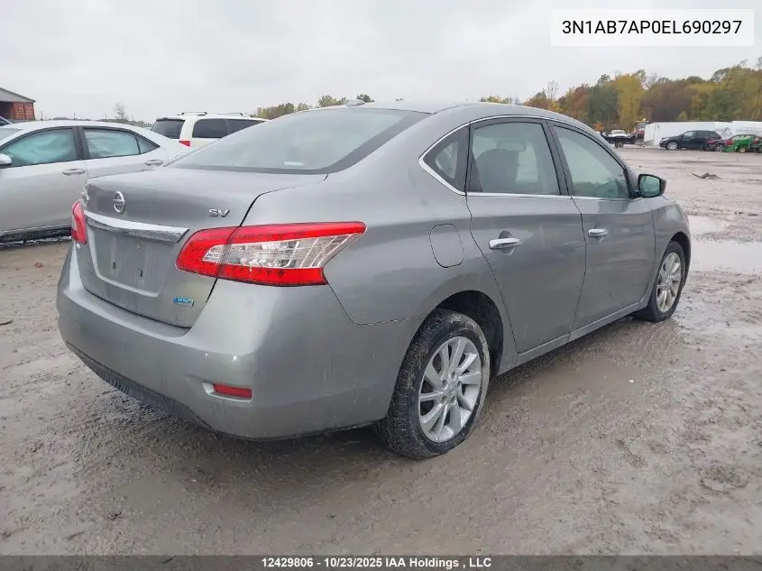 3N1AB7AP0EL690297 2014 Nissan Sentra S/Sv/Sr/Sl