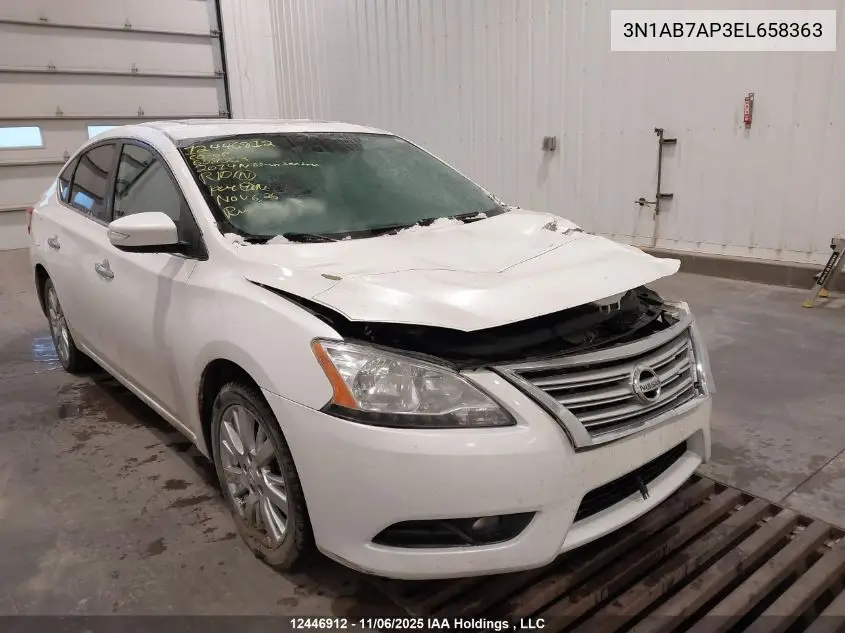 3N1AB7AP3EL658363 2014 Nissan Sentra Sl