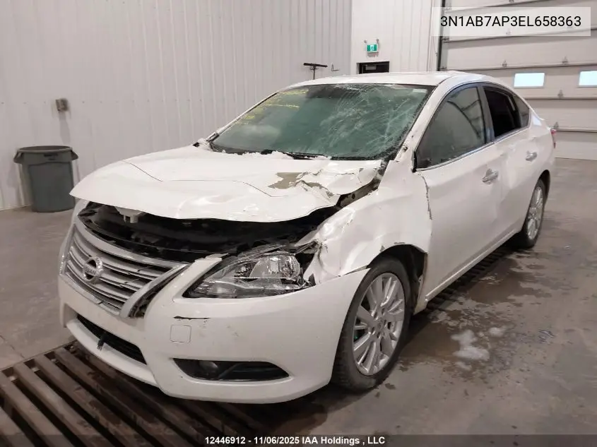 3N1AB7AP3EL658363 2014 Nissan Sentra Sl