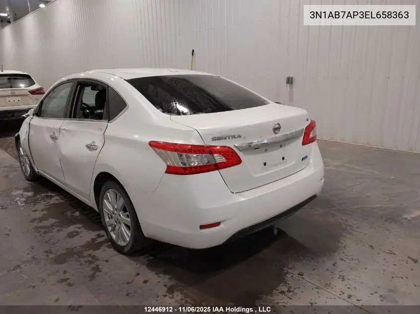 3N1AB7AP3EL658363 2014 Nissan Sentra Sl