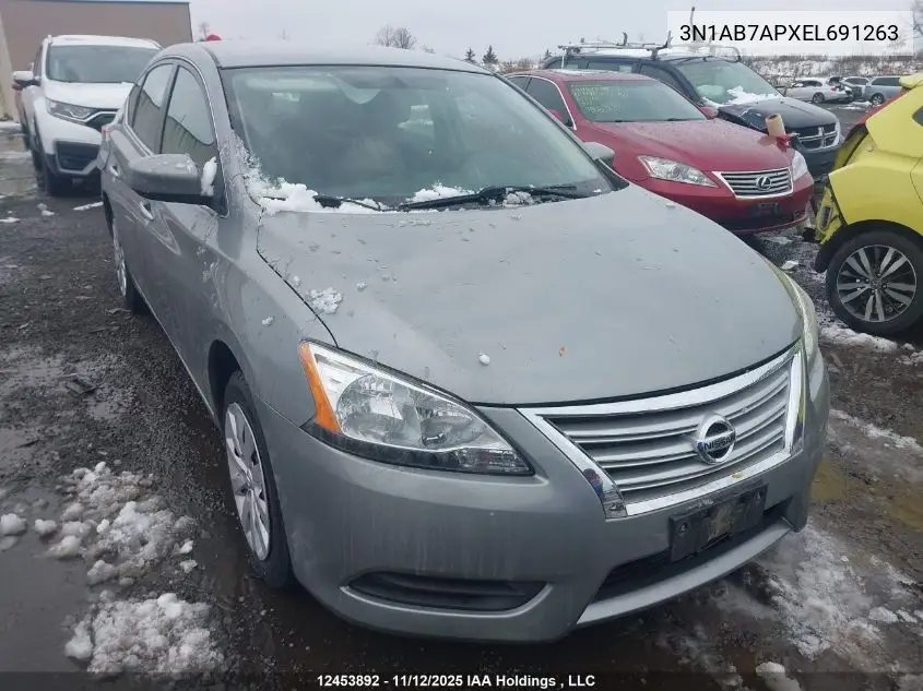 3N1AB7APXEL691263 2014 Nissan Sentra 1.8 S/1.8 Sl/1.8 Sr/1.8 Sv