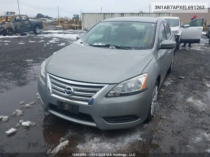 3N1AB7APXEL691263 2014 Nissan Sentra 1.8 S/1.8 Sl/1.8 Sr/1.8 Sv