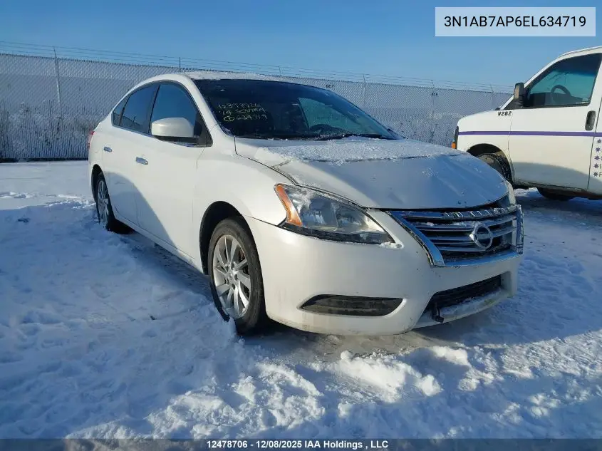 3N1AB7AP6EL634719 2014 Nissan Sentra 1.8 S/1.8 Sl/1.8 Sr/1.8 Sv