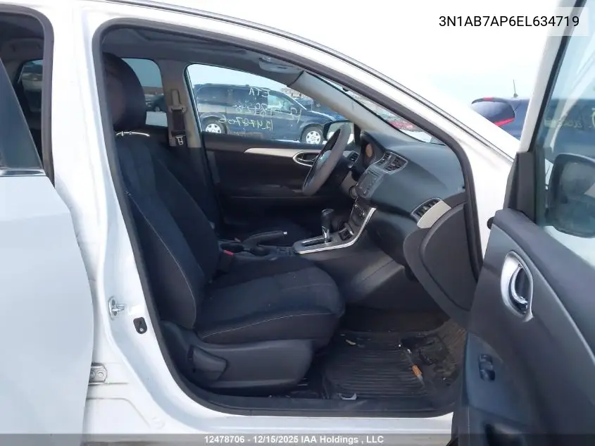 3N1AB7AP6EL634719 2014 Nissan Sentra 1.8 S/1.8 Sl/1.8 Sr/1.8 Sv