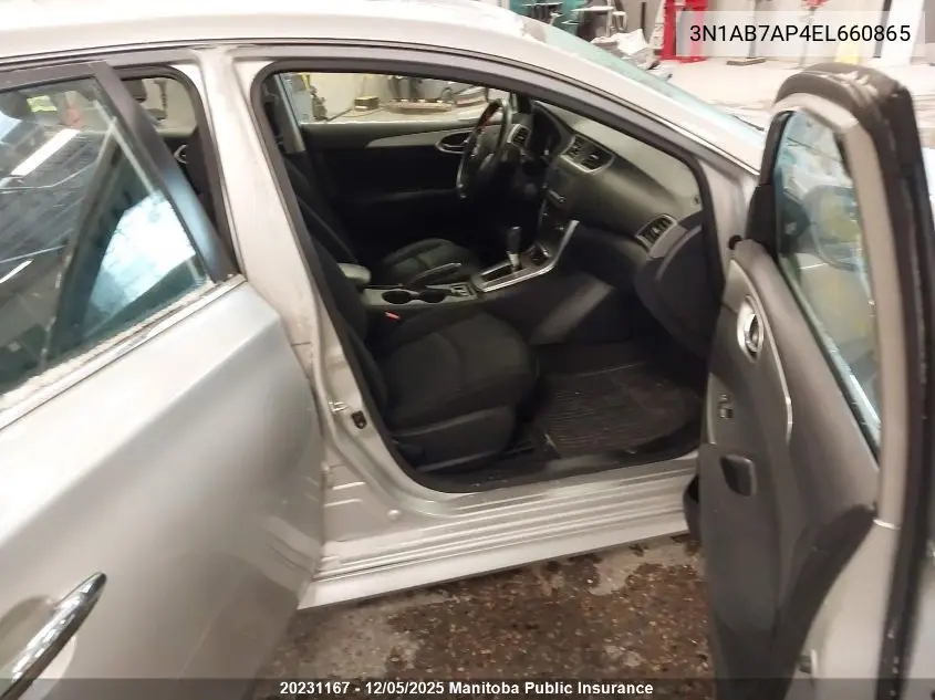 3N1AB7AP4EL660865 2014 Nissan Sentra 1.8 Sr