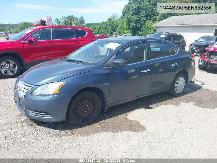 1N4AB7AP5EN852556 2014 Nissan Sentra Fe+ S/Fe+ Sv/S/Sl/Sr/Sv