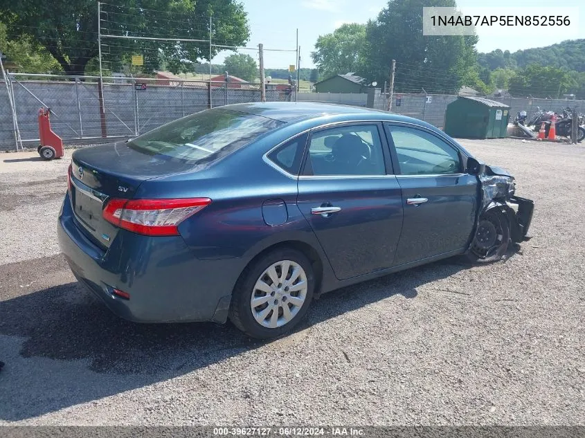 2014 Nissan Sentra Fe+ S/Fe+ Sv/S/Sl/Sr/Sv VIN: 1N4AB7AP5EN852556 Lot: 39627127