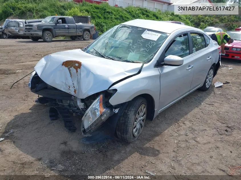 3N1AB7AP7EL617427 2014 Nissan Sentra S