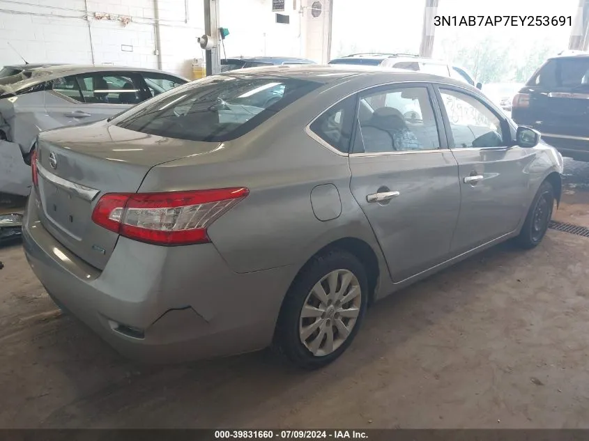 3N1AB7AP7EY253691 2014 Nissan Sentra S