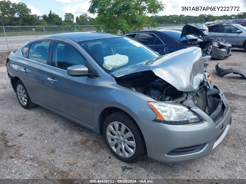 3N1AB7AP6EY222772 2014 Nissan Sentra Sv