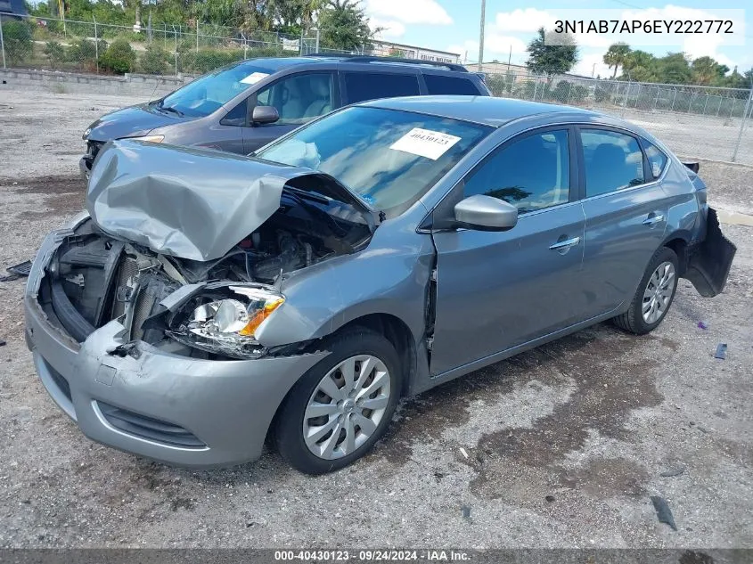 3N1AB7AP6EY222772 2014 Nissan Sentra Sv