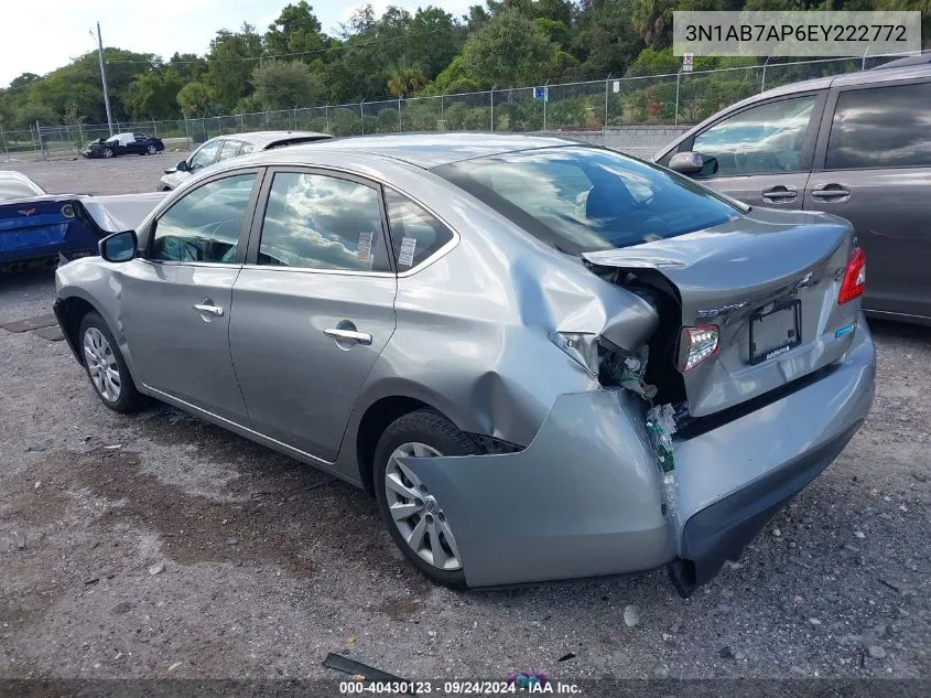 3N1AB7AP6EY222772 2014 Nissan Sentra Sv