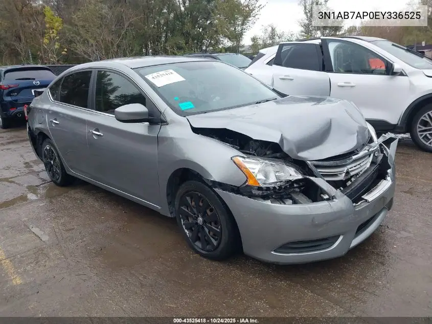 3N1AB7AP0EY336525 2014 Nissan Sentra S