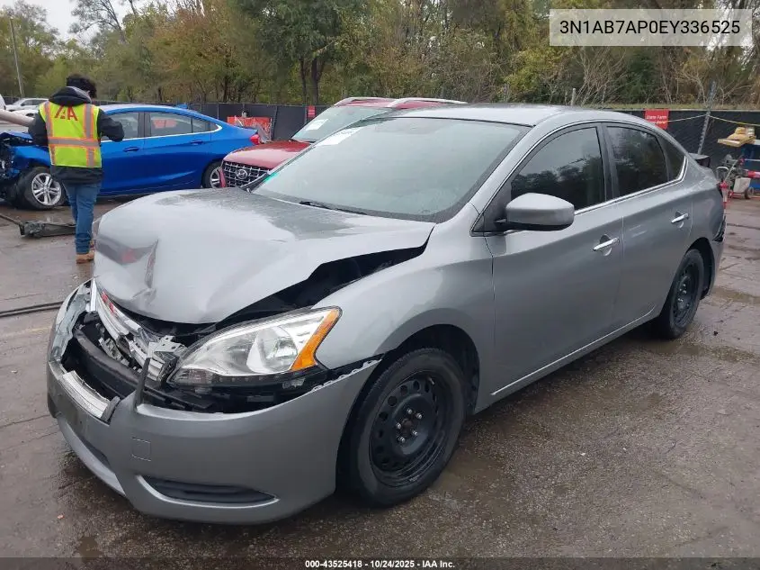 3N1AB7AP0EY336525 2014 Nissan Sentra S