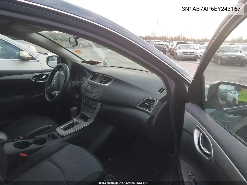 3N1AB7AP6EY243167 2014 Nissan Sentra Sv