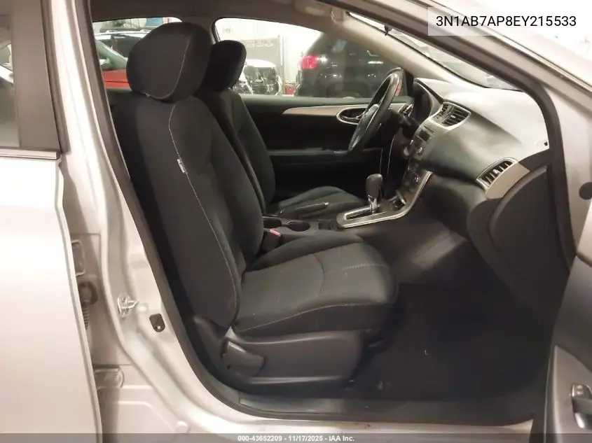 3N1AB7AP8EY215533 2014 Nissan Sentra S