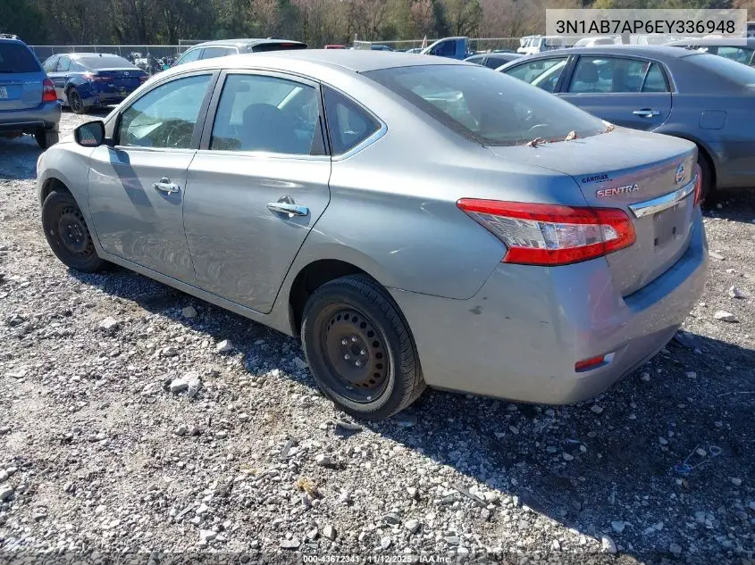 3N1AB7AP6EY336948 2014 Nissan Sentra S
