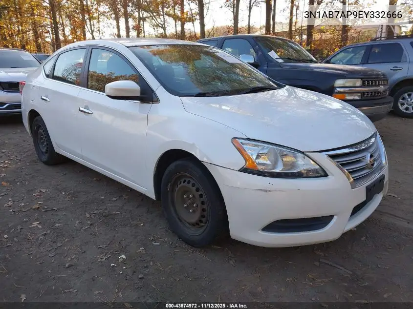 3N1AB7AP9EY332666 2014 Nissan Sentra Sv