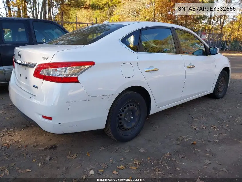 3N1AB7AP9EY332666 2014 Nissan Sentra Sv