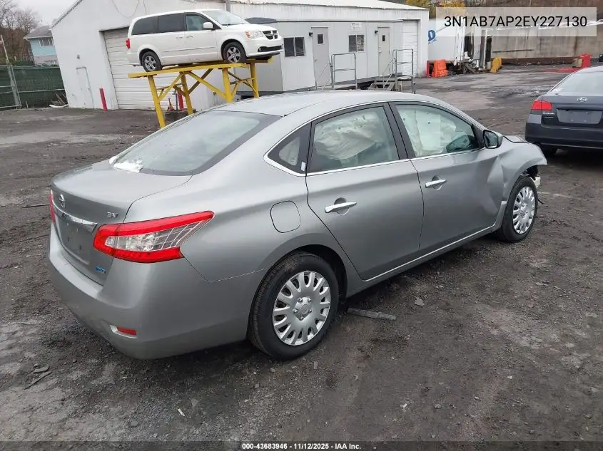 3N1AB7AP2EY227130 2014 Nissan Sentra Fe+ S/Fe+ Sv/S/Sl/Sr/Sv