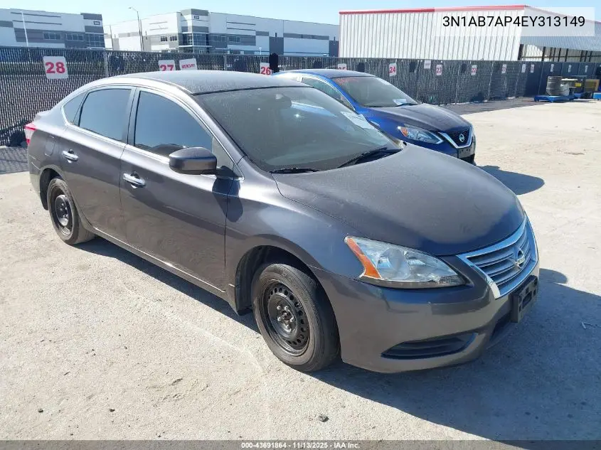 3N1AB7AP4EY313149 2014 Nissan Sentra Sv