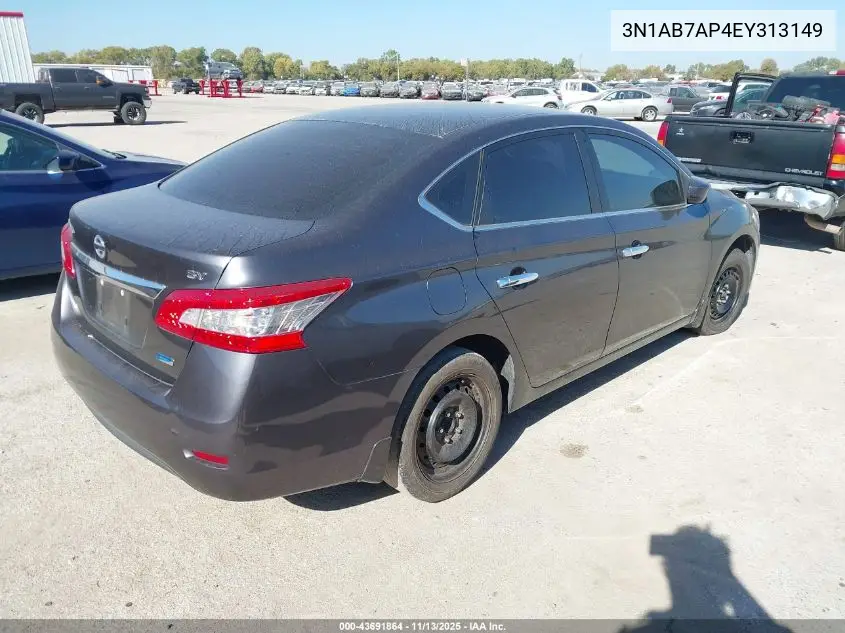 3N1AB7AP4EY313149 2014 Nissan Sentra Sv