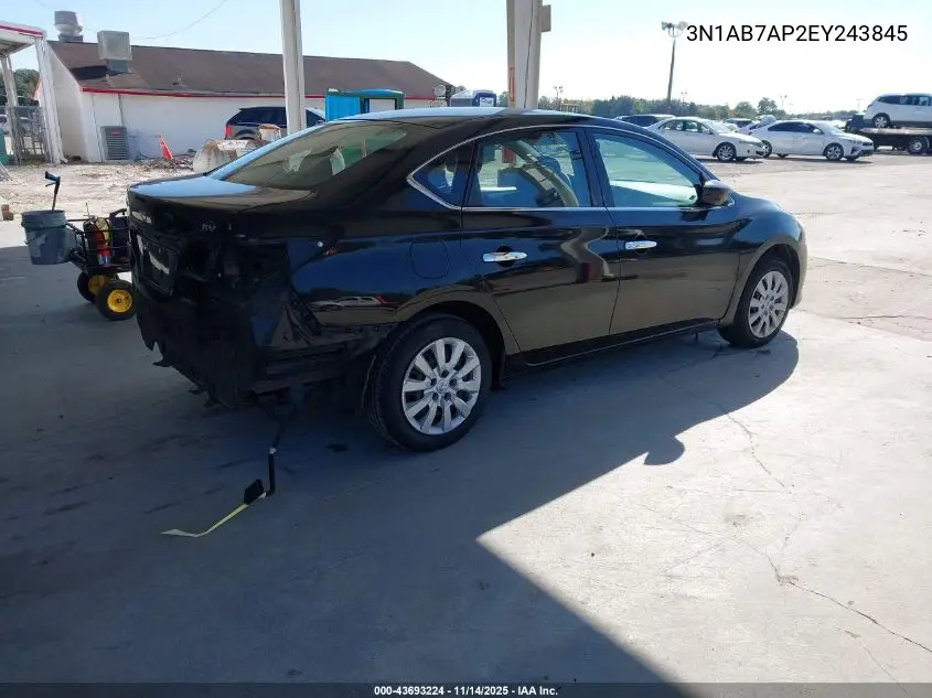 3N1AB7AP2EY243845 2014 Nissan Sentra Fe+ S/Fe+ Sv/S/Sl/Sr/Sv