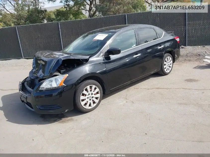 3N1AB7AP1EL653209 2014 Nissan Sentra S