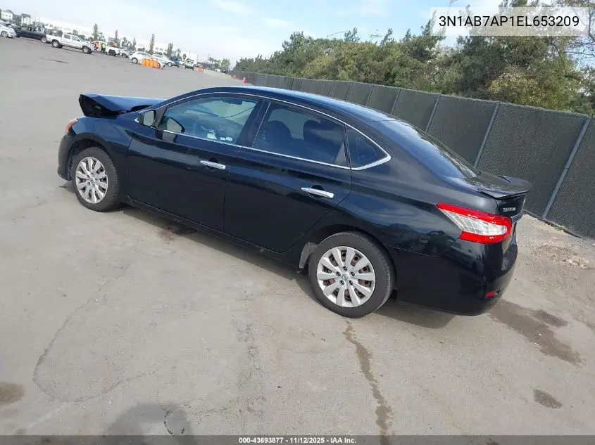 3N1AB7AP1EL653209 2014 Nissan Sentra S