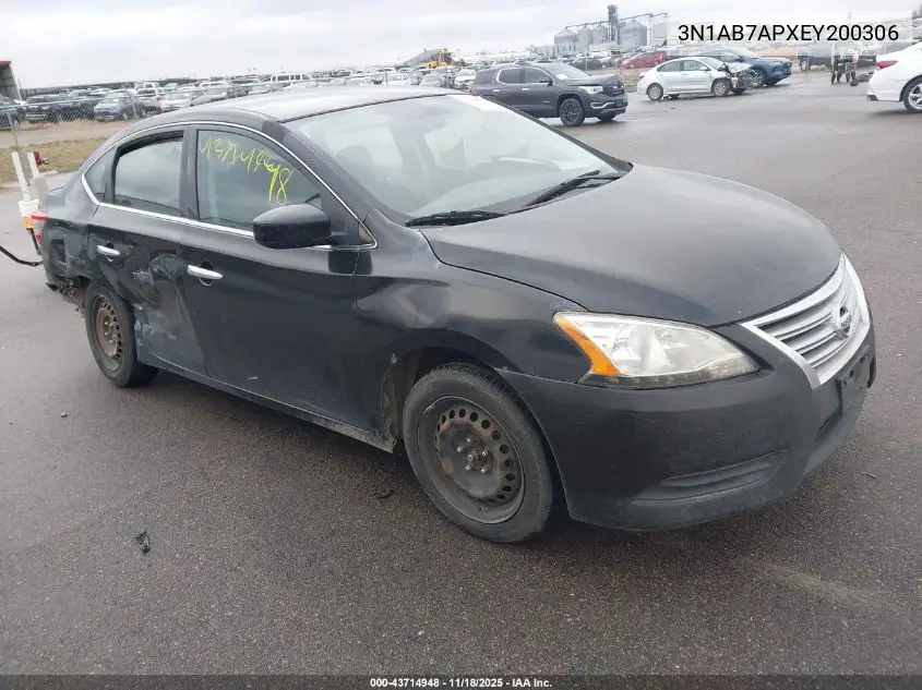 3N1AB7APXEY200306 2014 Nissan Sentra S