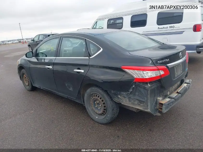 3N1AB7APXEY200306 2014 Nissan Sentra S