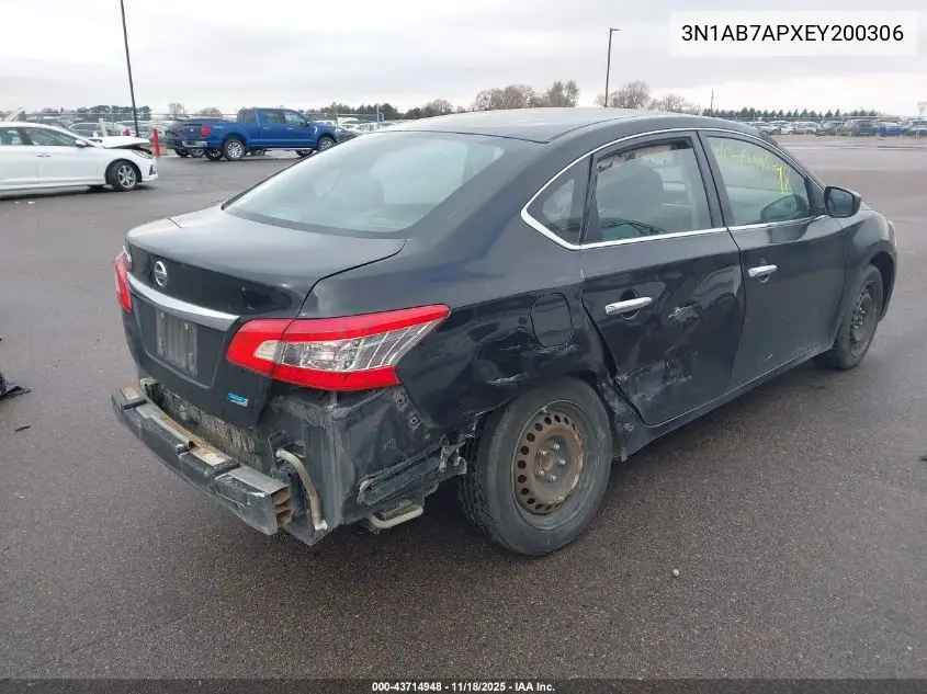 3N1AB7APXEY200306 2014 Nissan Sentra S