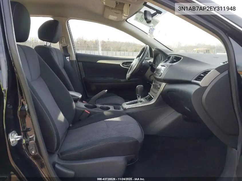 3N1AB7AP2EY311948 2014 Nissan Sentra Sv