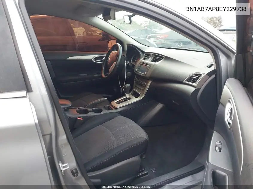 3N1AB7AP8EY229738 2014 Nissan Sentra Sv