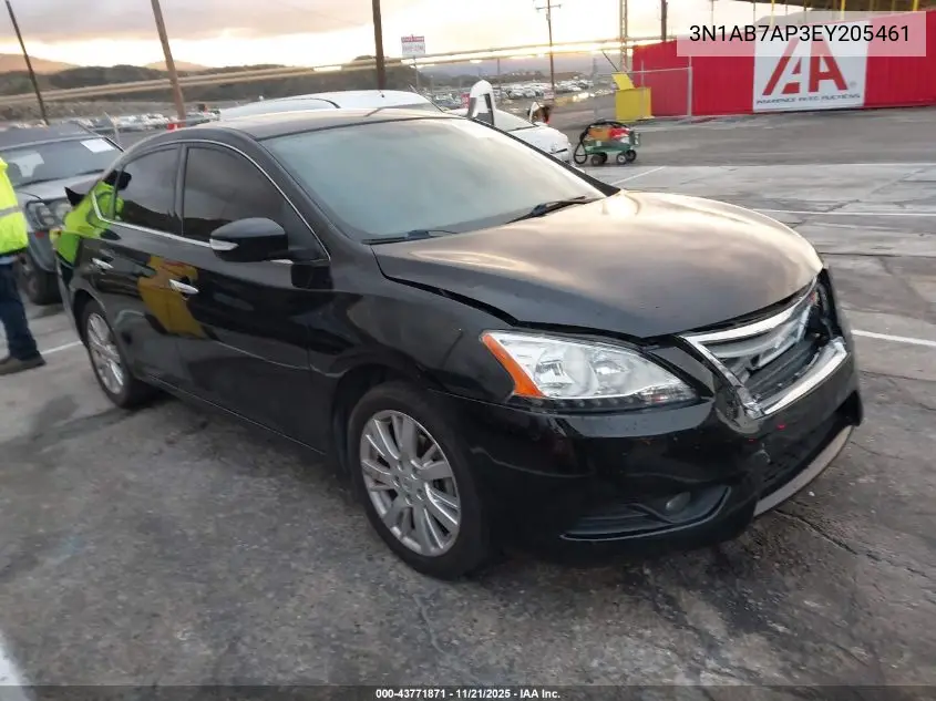 3N1AB7AP3EY205461 2014 Nissan Sentra Sl
