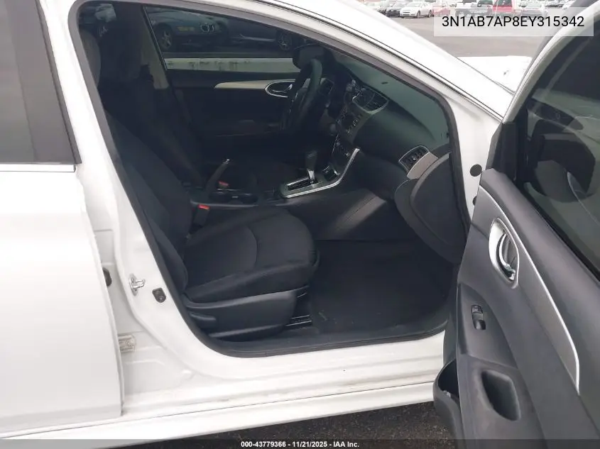 3N1AB7AP8EY315342 2014 Nissan Sentra Sr