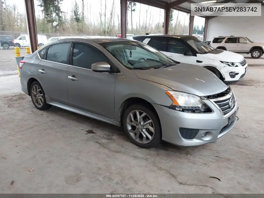 3N1AB7AP5EY283742 2014 Nissan Sentra Sr