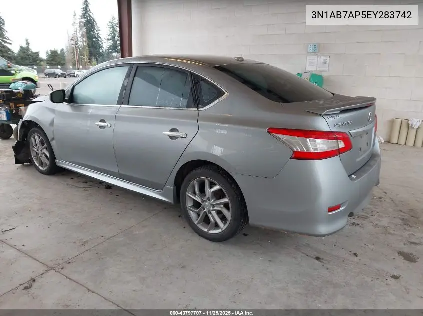 3N1AB7AP5EY283742 2014 Nissan Sentra Sr