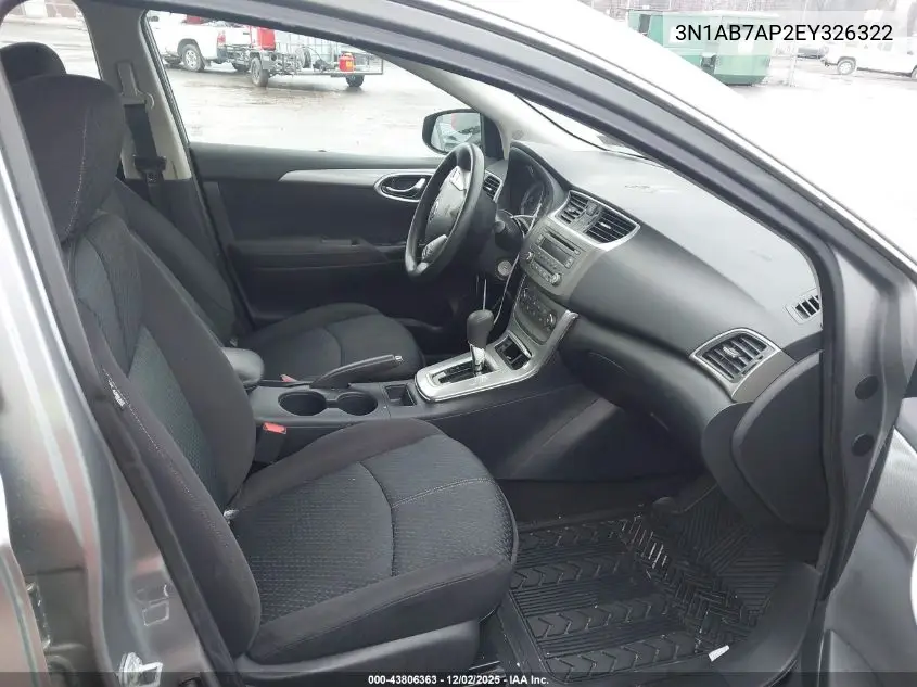 3N1AB7AP2EY326322 2014 Nissan Sentra Sr