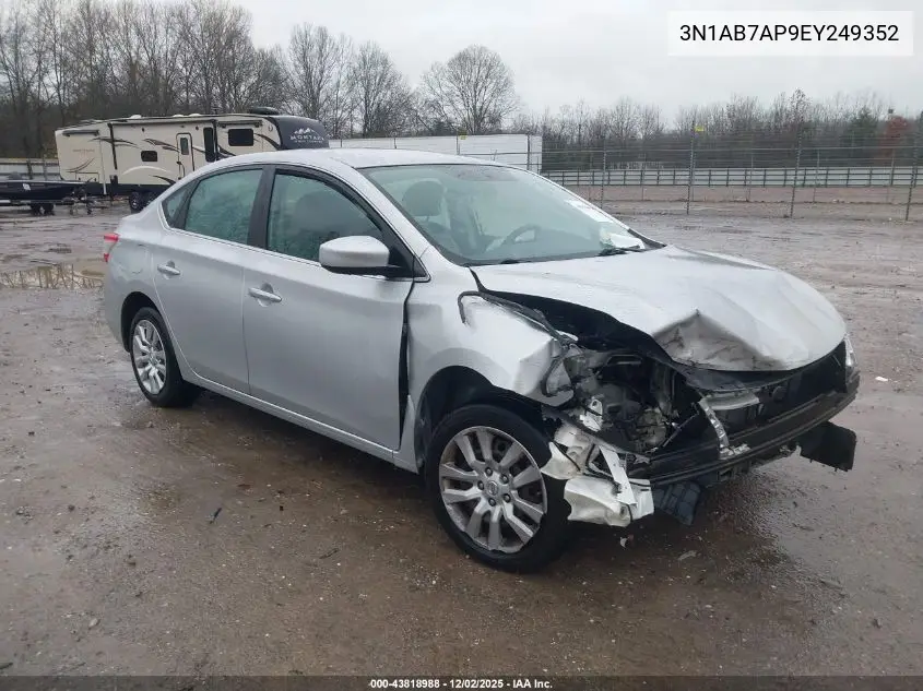 3N1AB7AP9EY249352 2014 Nissan Sentra Fe+ S/Fe+ Sv/S/Sl/Sr/Sv