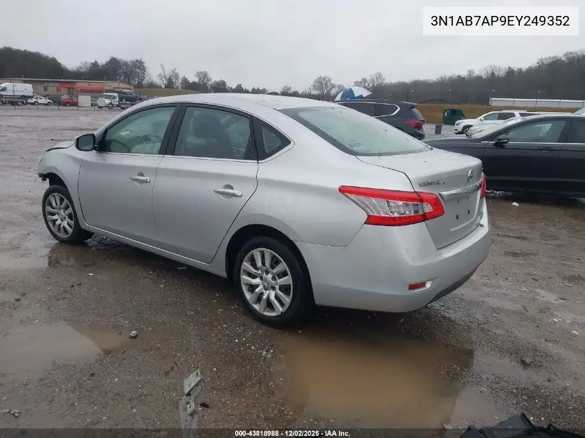 3N1AB7AP9EY249352 2014 Nissan Sentra Fe+ S/Fe+ Sv/S/Sl/Sr/Sv