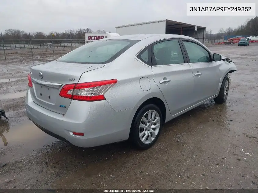 3N1AB7AP9EY249352 2014 Nissan Sentra Fe+ S/Fe+ Sv/S/Sl/Sr/Sv