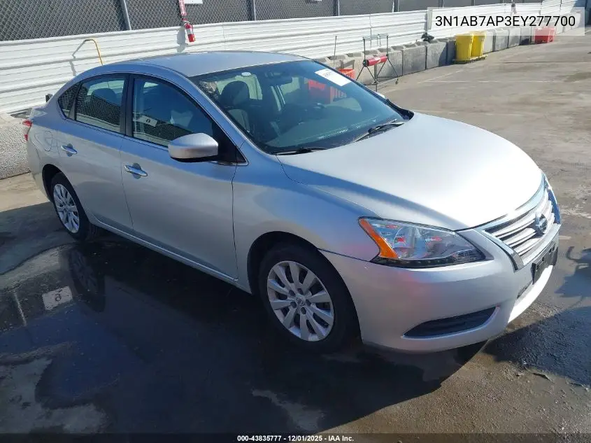 3N1AB7AP3EY277700 2014 Nissan Sentra Sv