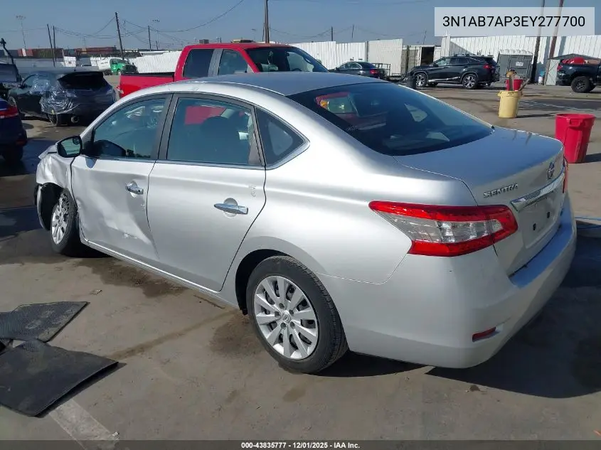 3N1AB7AP3EY277700 2014 Nissan Sentra Sv